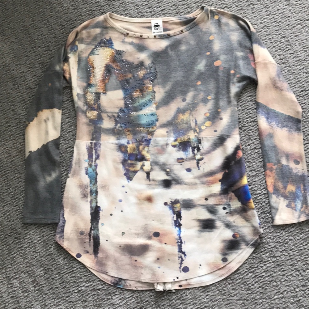 Gorgeous Unique Multi Colored Tunic - image 1